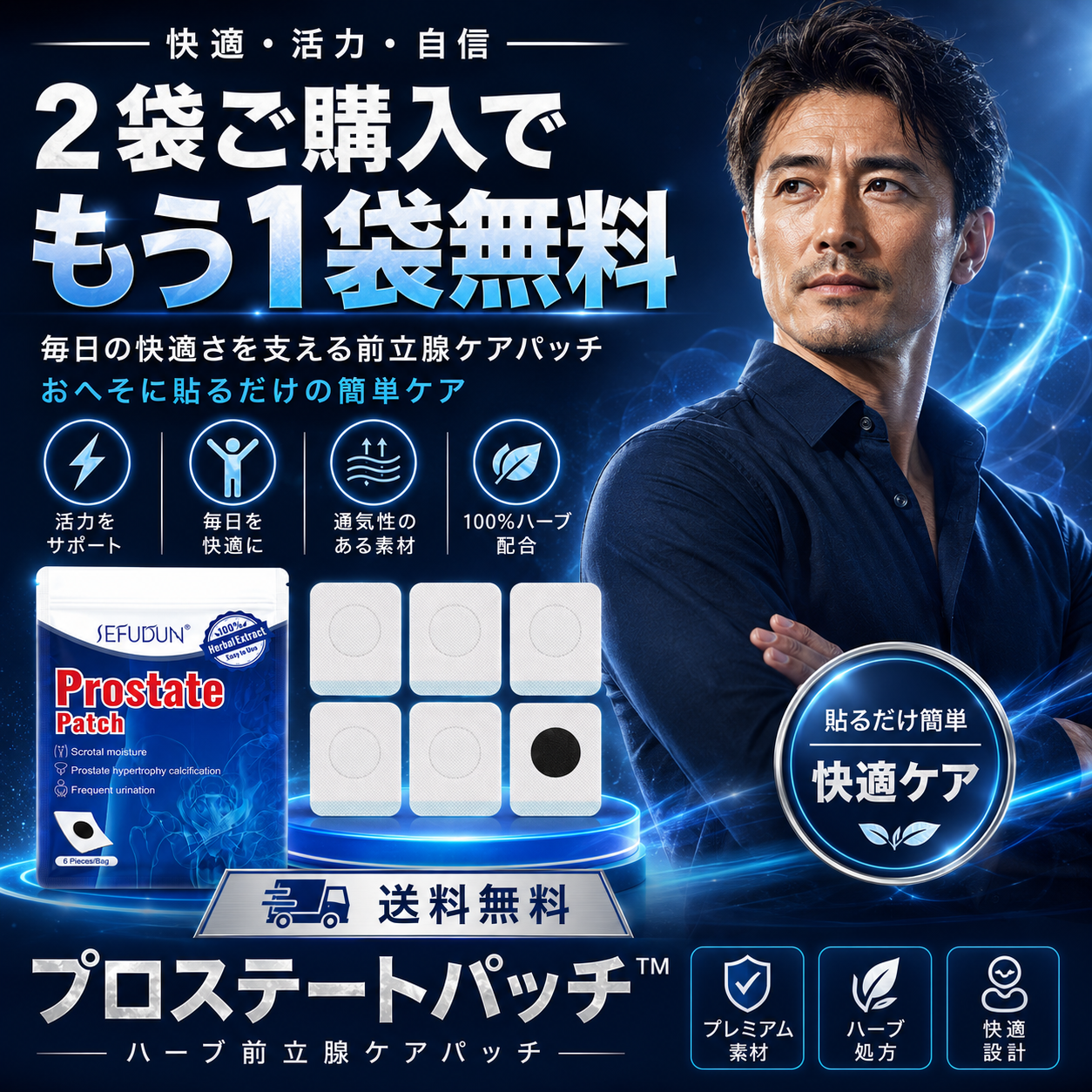 ProstatePatch™ 爽快ゼンリパッチ