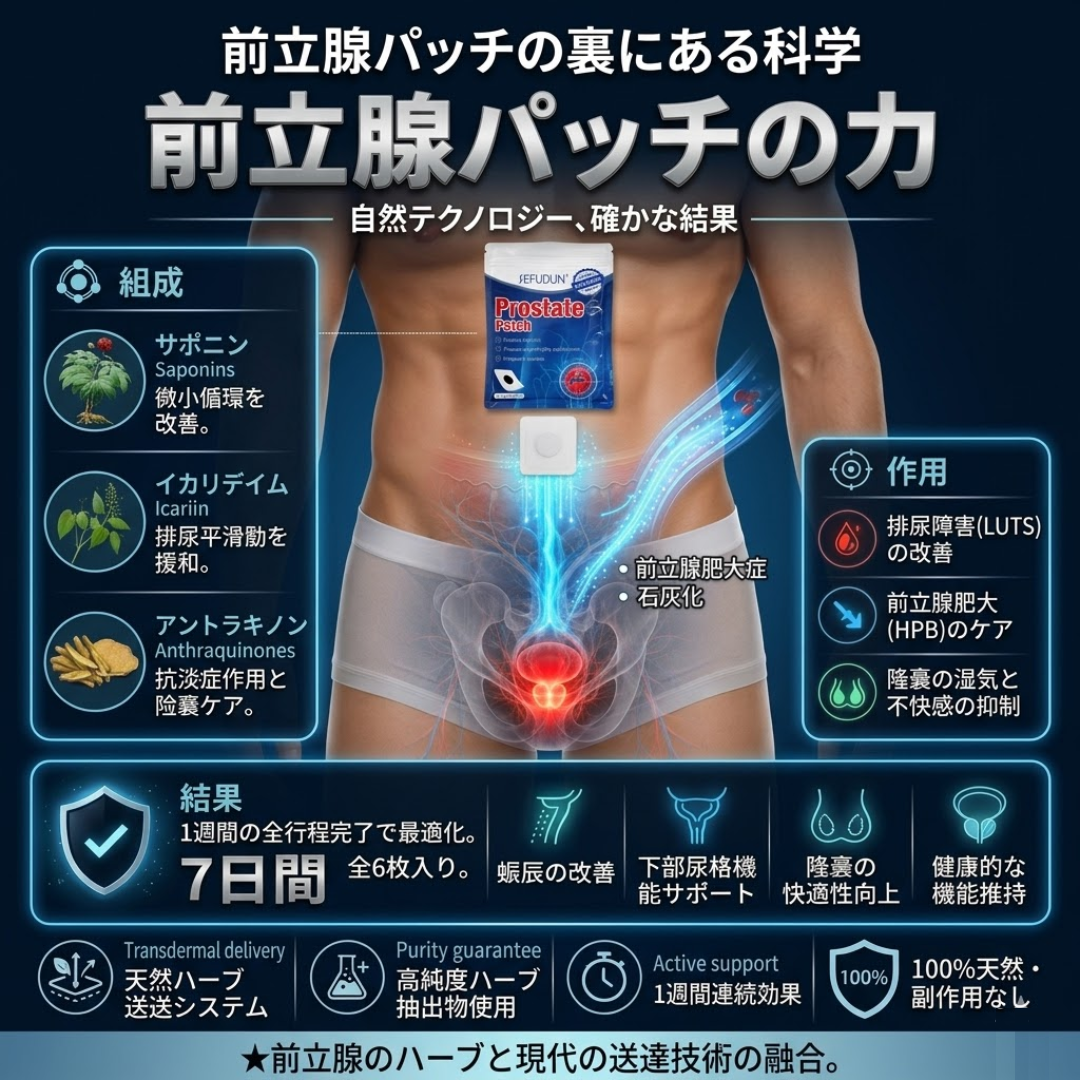 ProstatePatch™ 爽快ゼンリパッチ